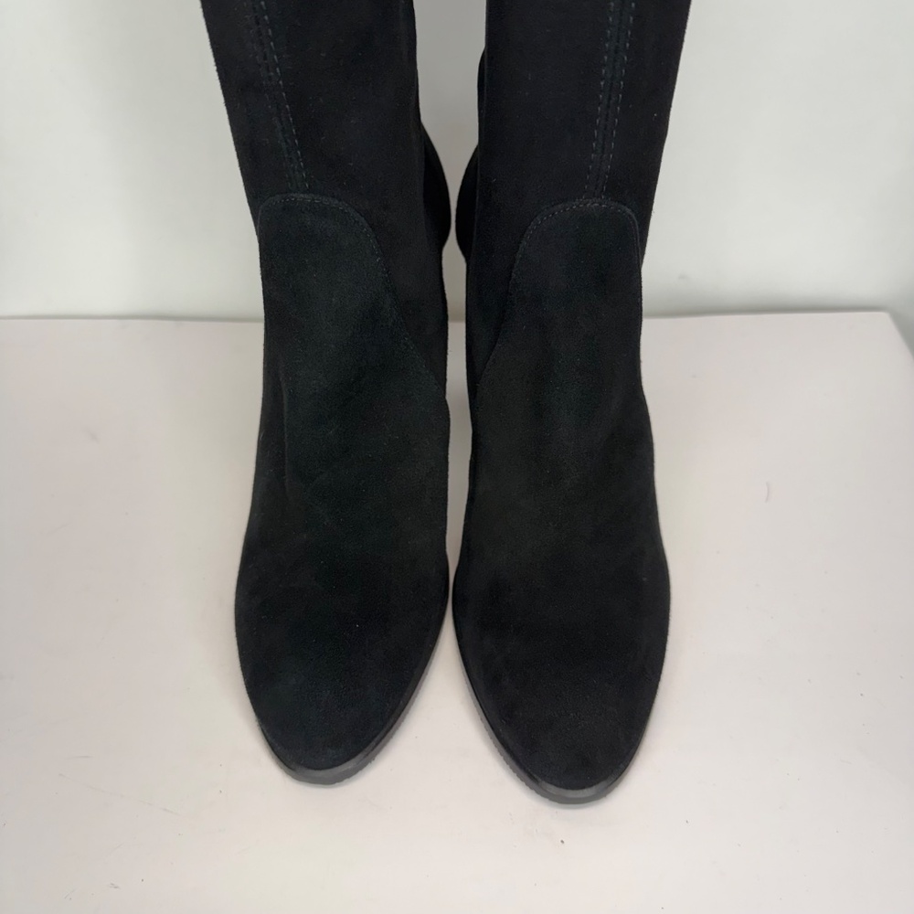 New Stuart Weitzman Highland Over The Knee Boot Black Suede Sz 9 - Picture 7 of 16